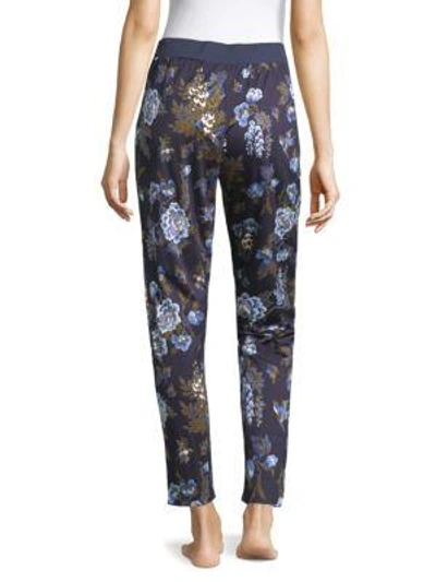 Shop Hanro Zahra Floral Sleepwear Pants In Big Flower