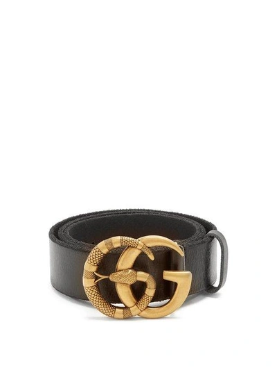 Gucci - Men's Belt with Double G Buckle - Black - Leather