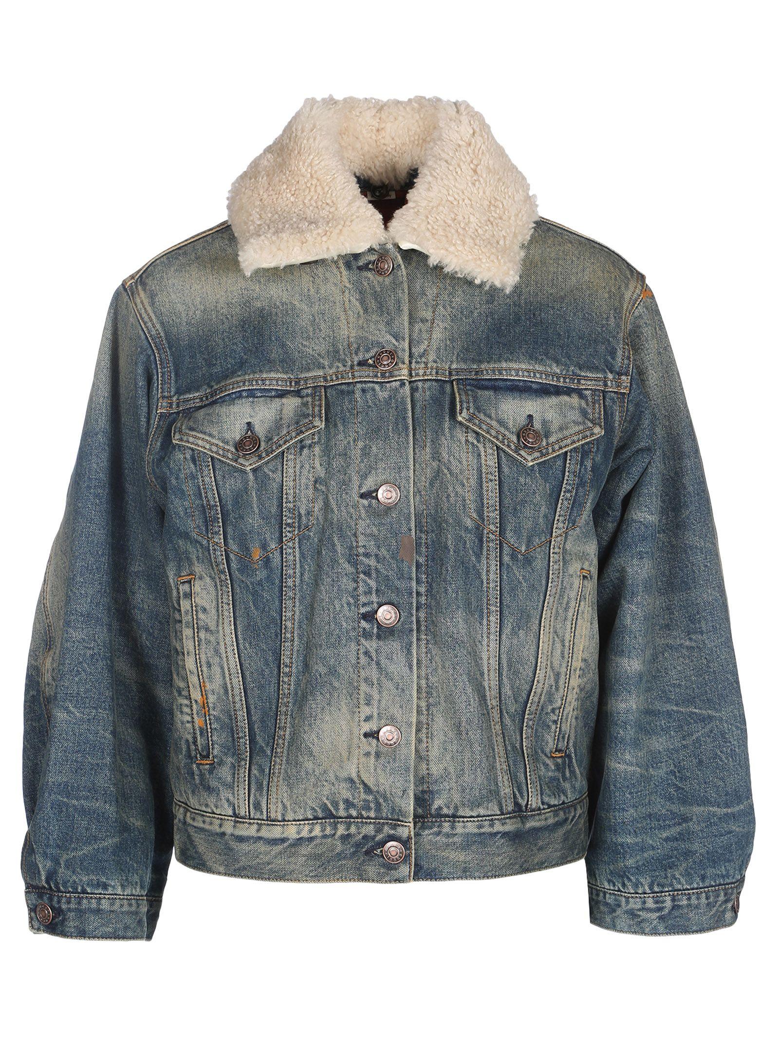 gucci lion denim jacket