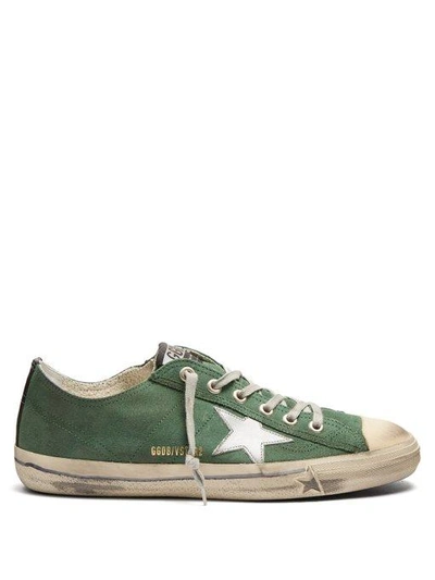 Golden Goose Sneakers V-star 2 In Green Suede | ModeSens