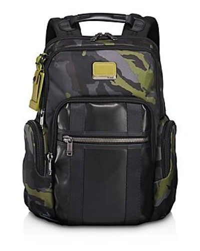 Shop Tumi Alpha Bravo Nellis Backpack In Green Camo
