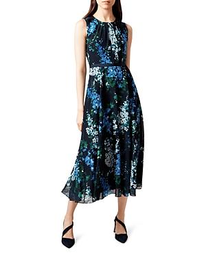 hobbs navy blue dress