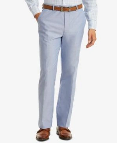 Shop Tommy Hilfiger Men's Modern-fit Th Flex Stretch Chambray Suit Pants In Blue