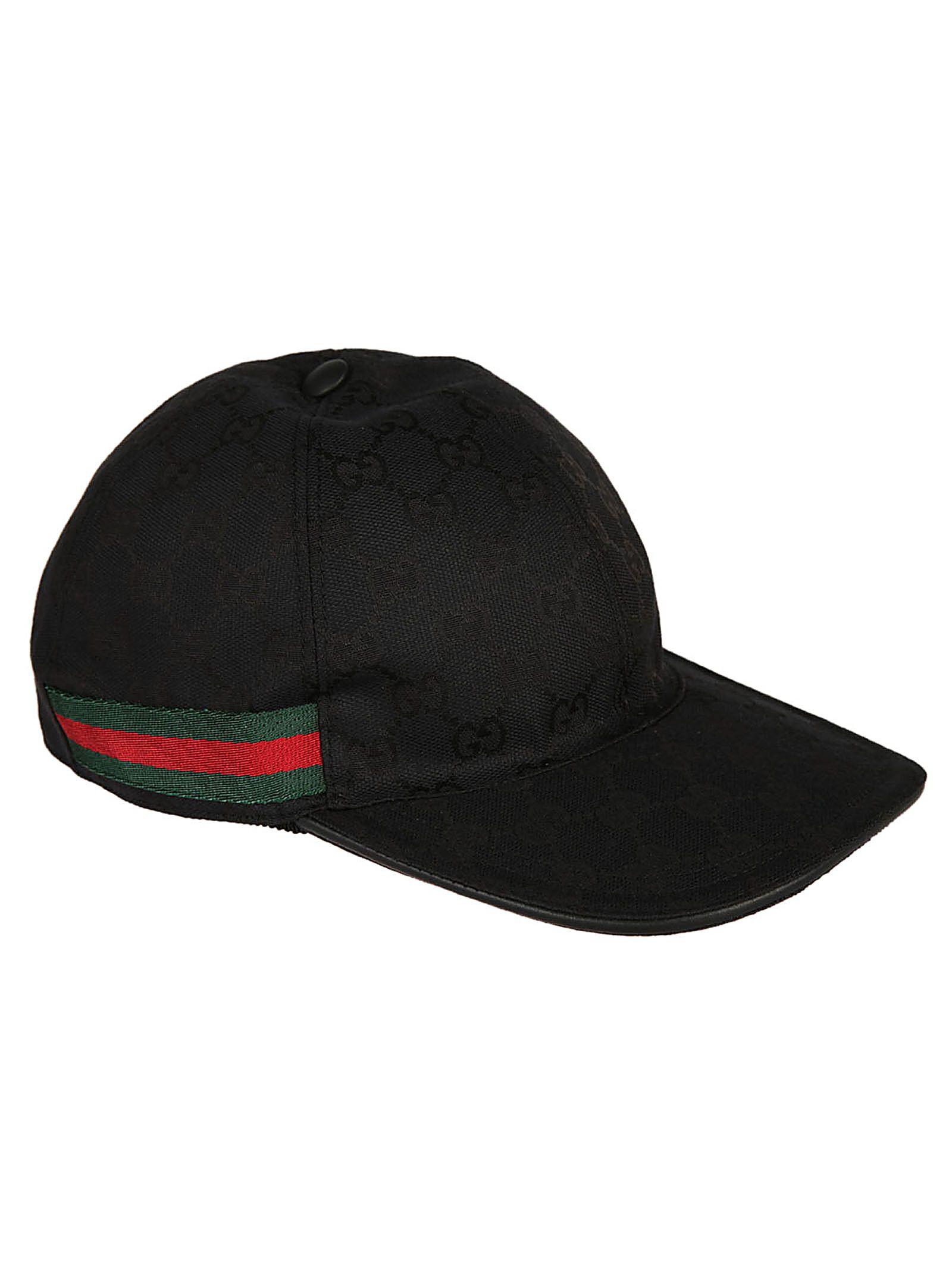original gg canvas baseball hat with web price