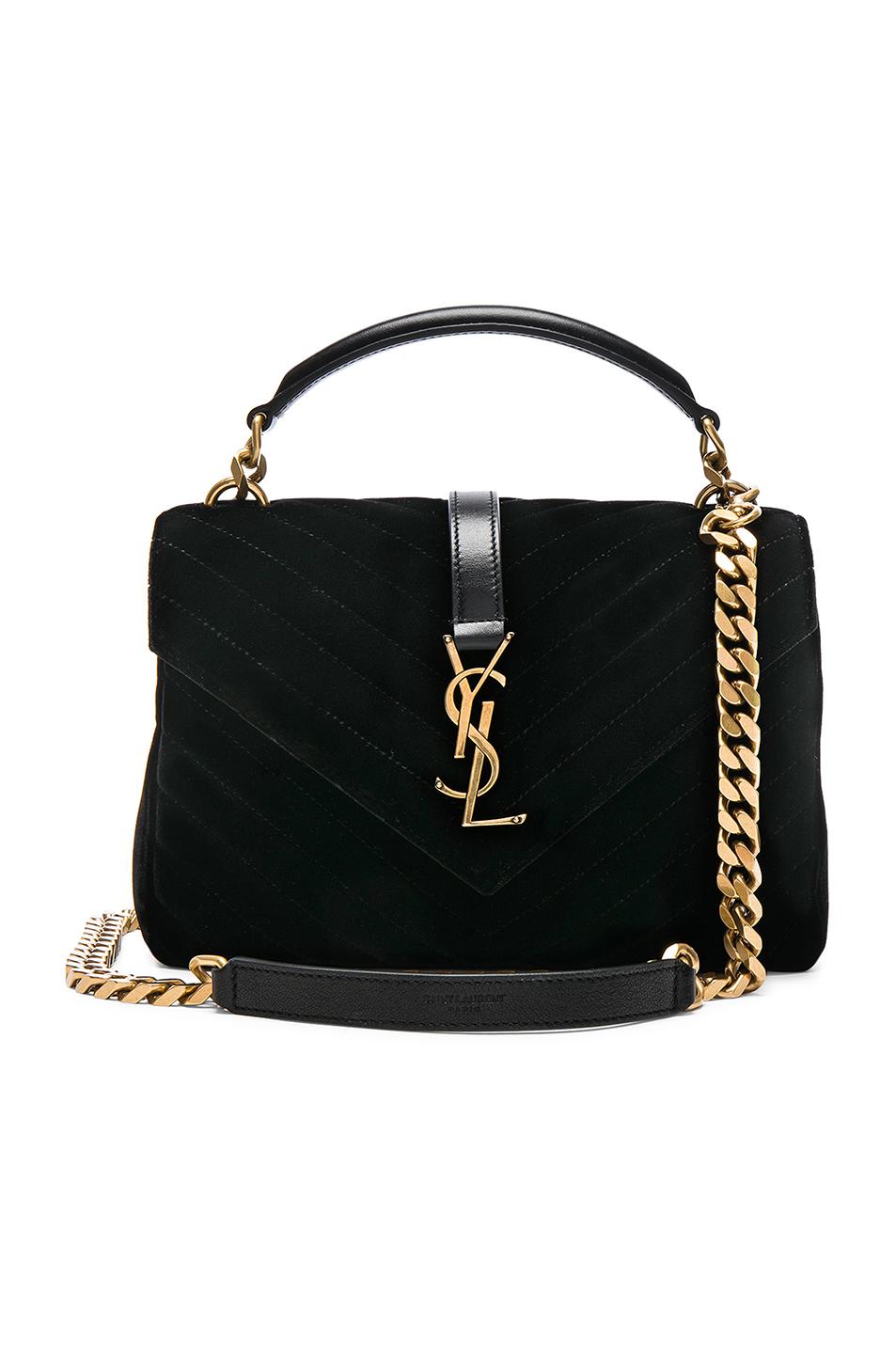 ysl college bag medium black