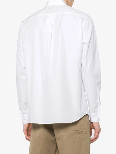 Shop Valentino White Vltn Logo Shirt In Weiss