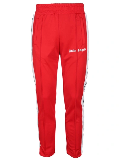Shop Palm Angels Side-striped Track Pants In Red