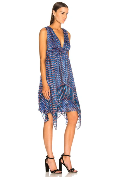 Shop Ulla Johnson Colette Dress In Blue,stripes,floral
