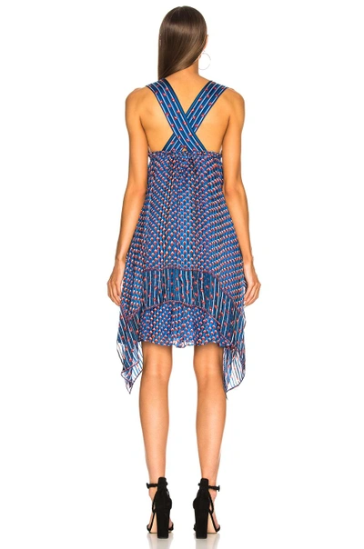 Shop Ulla Johnson Colette Dress In Blue,stripes,floral