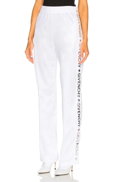 Shop Givenchy Technical Neoprene Jersey Track Pants In White