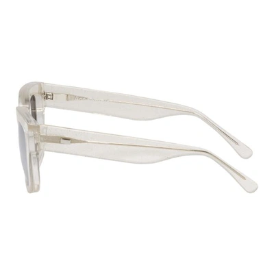 Shop Acne Studios Transparent Glitter Acetate Sunglasses In Transp Glit