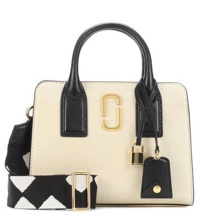 Shop Marc Jacobs Big Shot Leather Tote In White