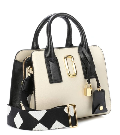 Shop Marc Jacobs Big Shot Leather Tote In White