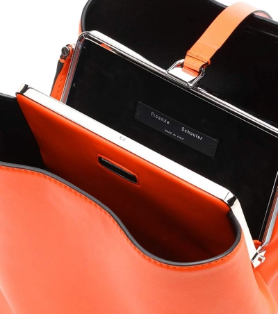 Shop Proenza Schouler Frame Leather Shoulder Bag In Orange