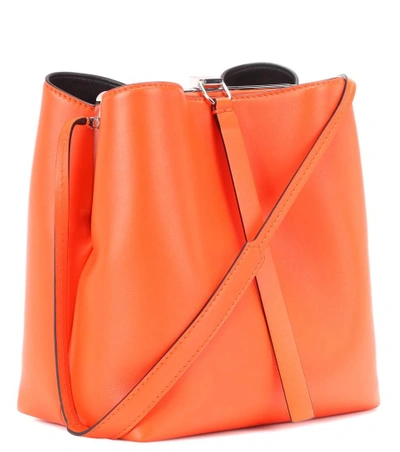 Shop Proenza Schouler Frame Leather Shoulder Bag In Orange