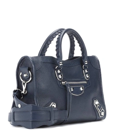 Shop Balenciaga Classic Metallic Edge Small City Leather Shoulder Bag In Female