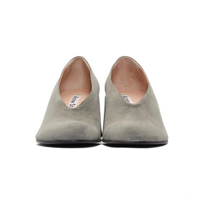 Shop Acne Studios Beige Suede Sully Heels