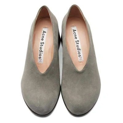 Shop Acne Studios Beige Suede Sully Heels