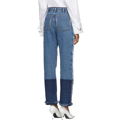 Shop Acne Studios Indigo Myrja Fit Jeans