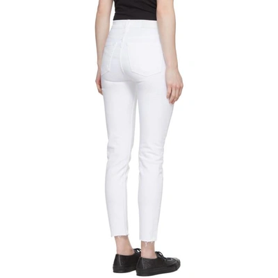 Shop Re/done White Originals Cropped Jeans