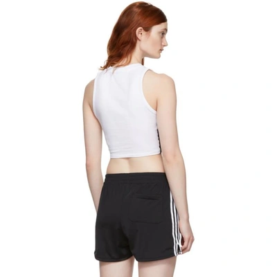 Shop Adidas Originals White Cropped Tank Top