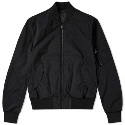 Shop Ten C Flight Bomber Jacket In Black