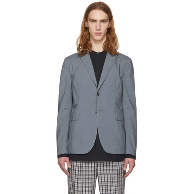 Shop Acne Studios Grey Antibes Blazer In Stormgrey