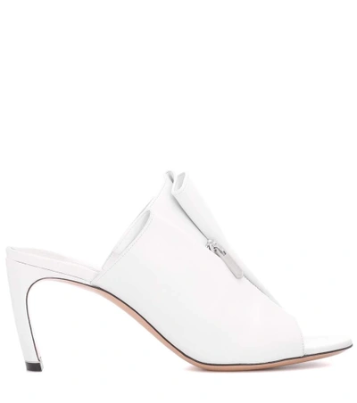 Shop Nicholas Kirkwood Kristen Leather Sandals In White