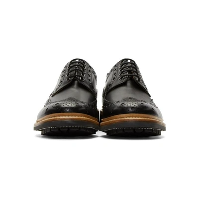 Shop Grenson Black Archie Brogues