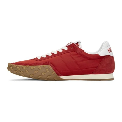 Shop Kenzo Red  Move Sneakers In Medium Red