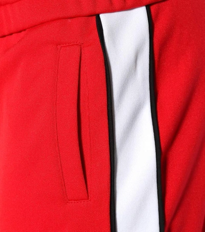 Shop Off-white Flared Sweatpants In Red