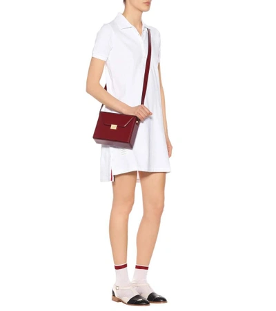 Shop Thom Browne Cotton Polo Dress In White