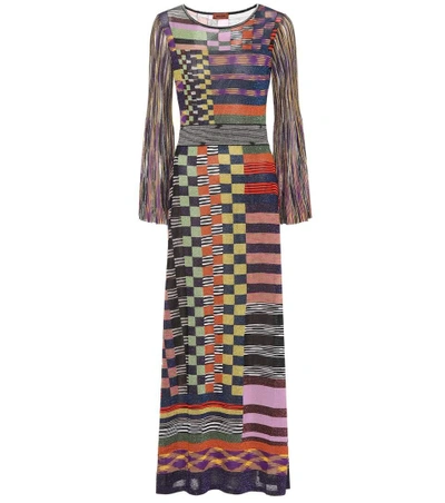 Shop Missoni Knitted Maxi Dress In Multicoloured