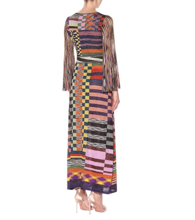 Shop Missoni Knitted Maxi Dress In Multicoloured