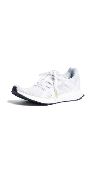 Shop Adidas By Stella Mccartney Ultraboost Parley Sneakers In Stone/core White/mirror Blue