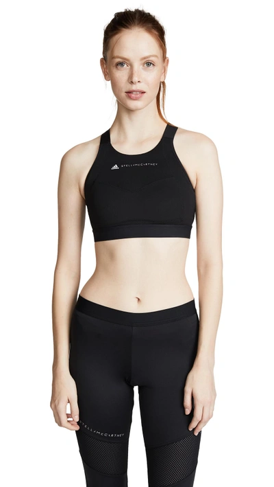 Shop Adidas By Stella Mccartney Performance Essentials Bra In Black