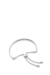 Monica Vinader Fiji Friendship Bracelet Sterling Silver In Metallic