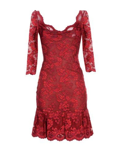 Shop Olvi's Short Dress In Red
