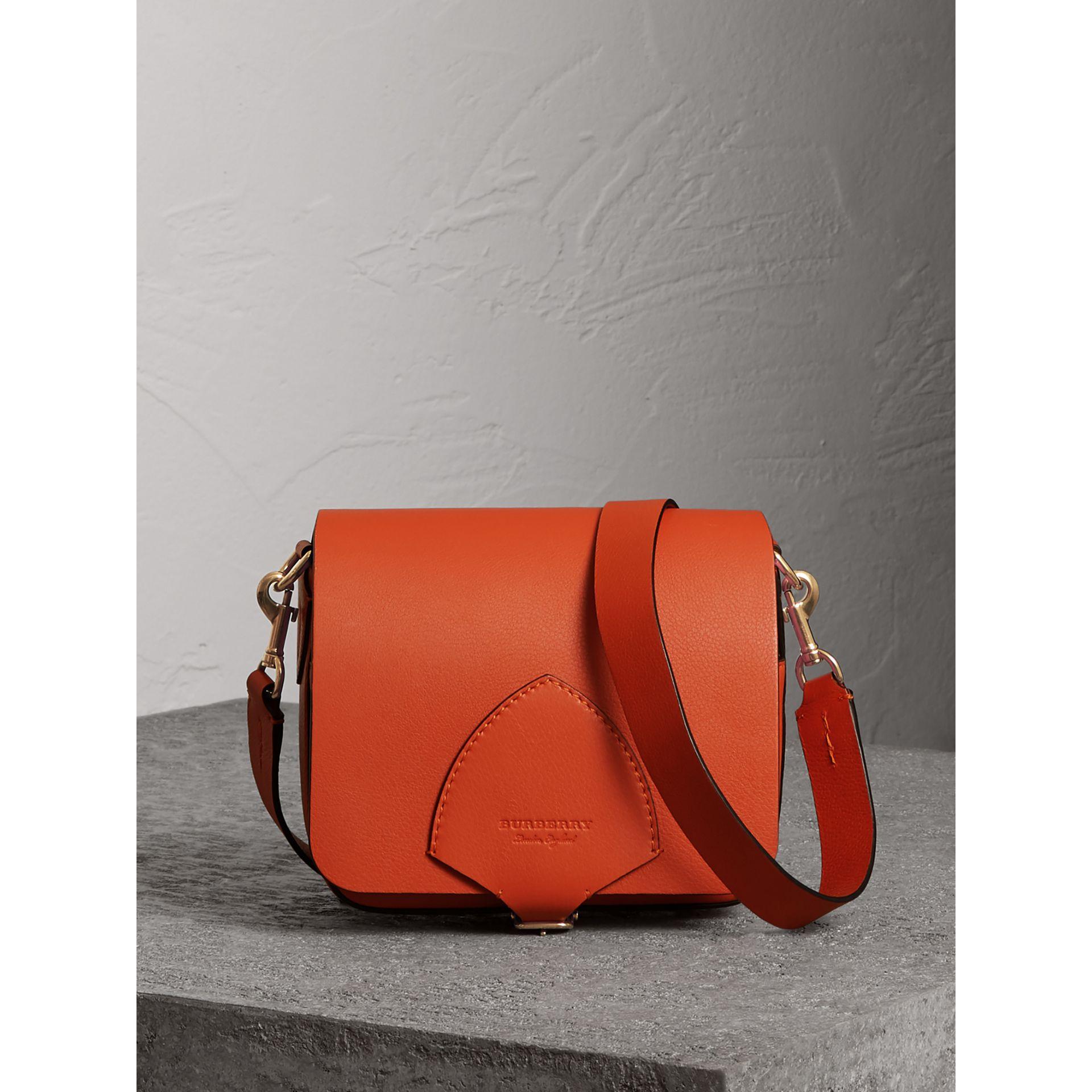 burberry the square satchel in leather