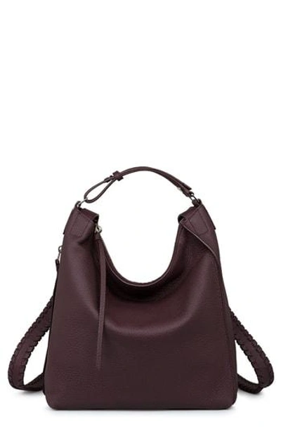 Shop Allsaints Small Kita Convertible Leather Backpack - Red In Burgundy Red