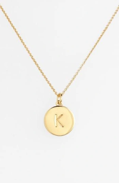 Shop Kate Spade 'one In A Million' Initial Pendant Necklace In K- Gold