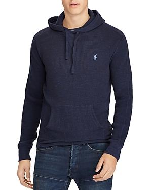 polo waffle knit hoodie