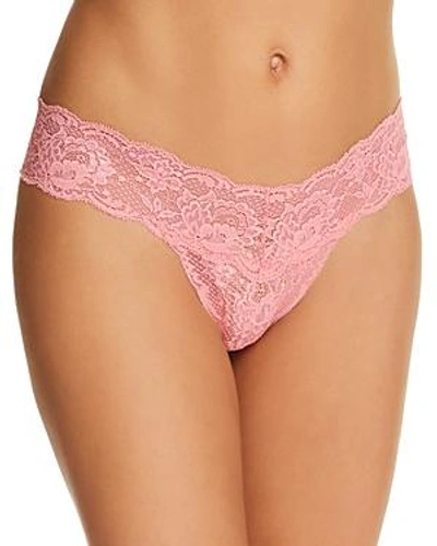 Shop Cosabella Never Say Never Cutie Low-rise Thong In Pink Passion