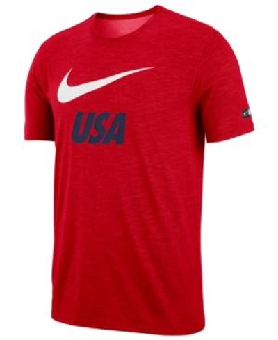 Shop Nike Men's Logo T-shirt In University Red