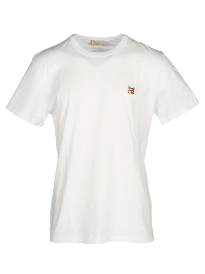 Shop Kitsuné Maison  Embroidered Fox T-shirt In White
