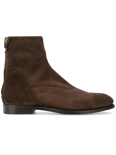 Shop Barbanera Back Zip Ankle Boots