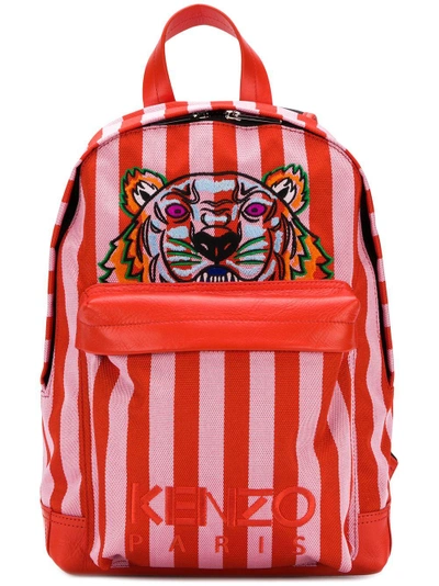 Shop Kenzo Striped Tiger Backpack