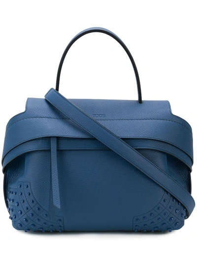Shop Tod's Small Wave Bag - Blue