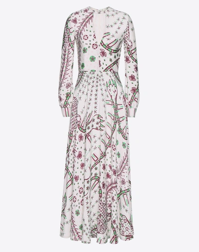 Shop Valentino Leopard Print Dress In Multicolored
