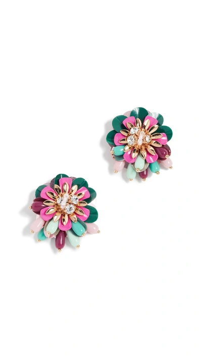 Shop Kate Spade Vibrant Life Statement Studs In Multi
